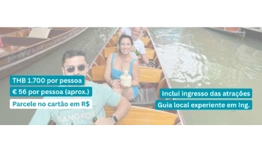 Passeio mercados de Bangkok em inglês